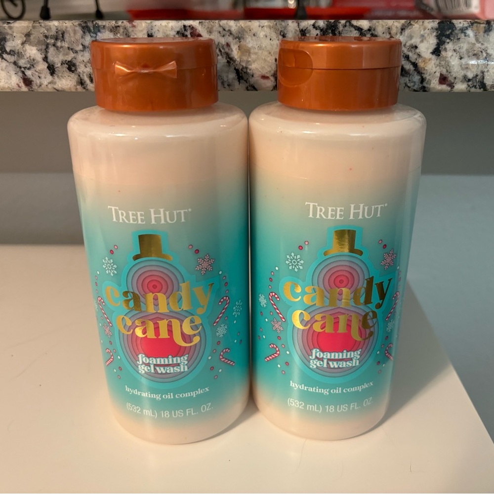 Tree Hut Candy Cane Foaming Gel Wash x2